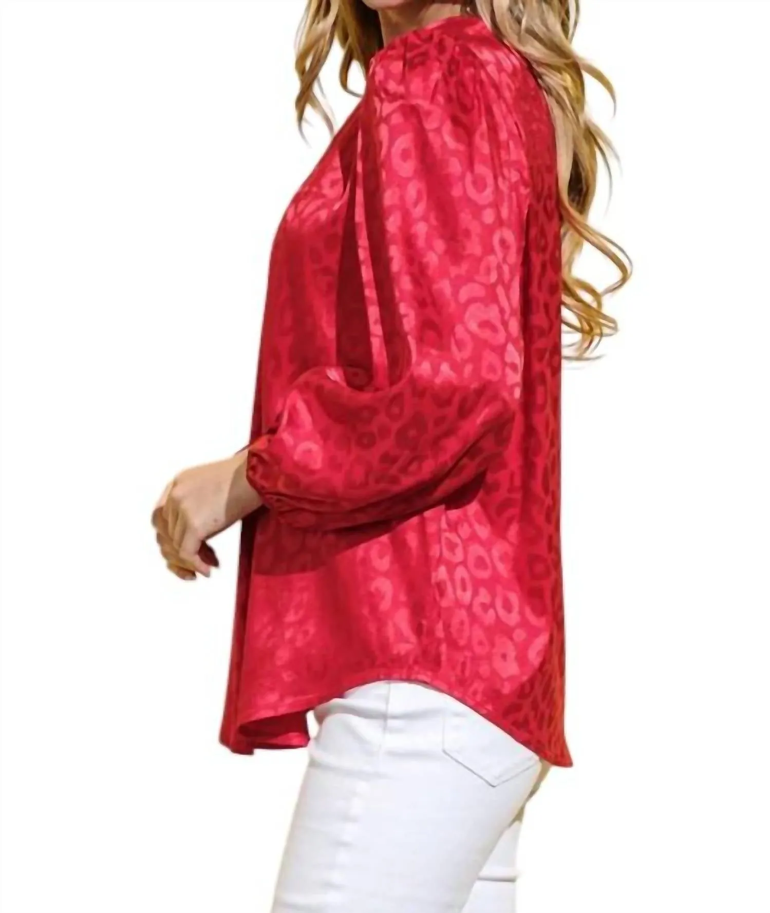 And The Why - In Your Heart Leopard Blouse