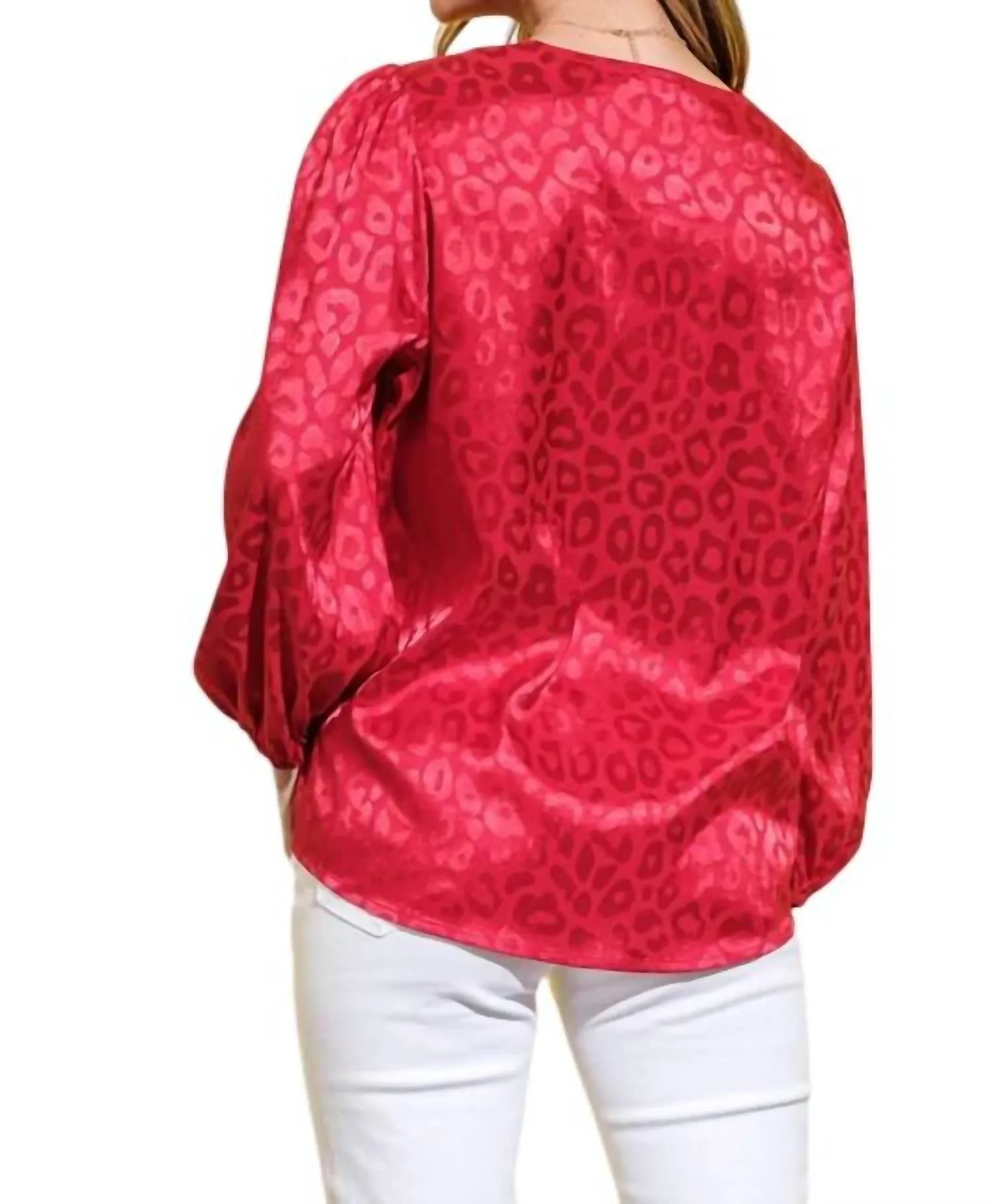 And The Why - In Your Heart Leopard Blouse