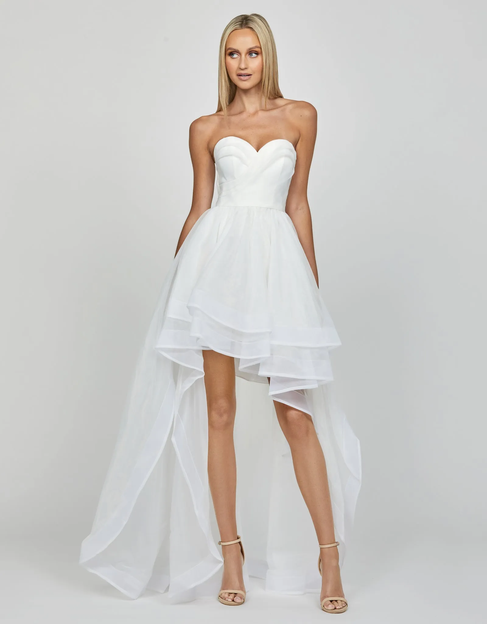 Annaka Sweetheart Hi Low Ball Gown