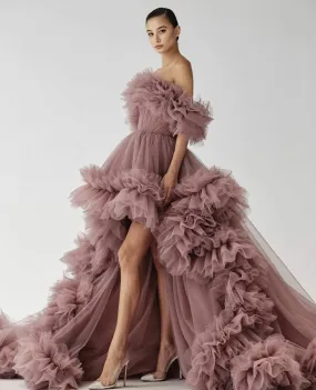 Ball Gown Evening Dress Pink
