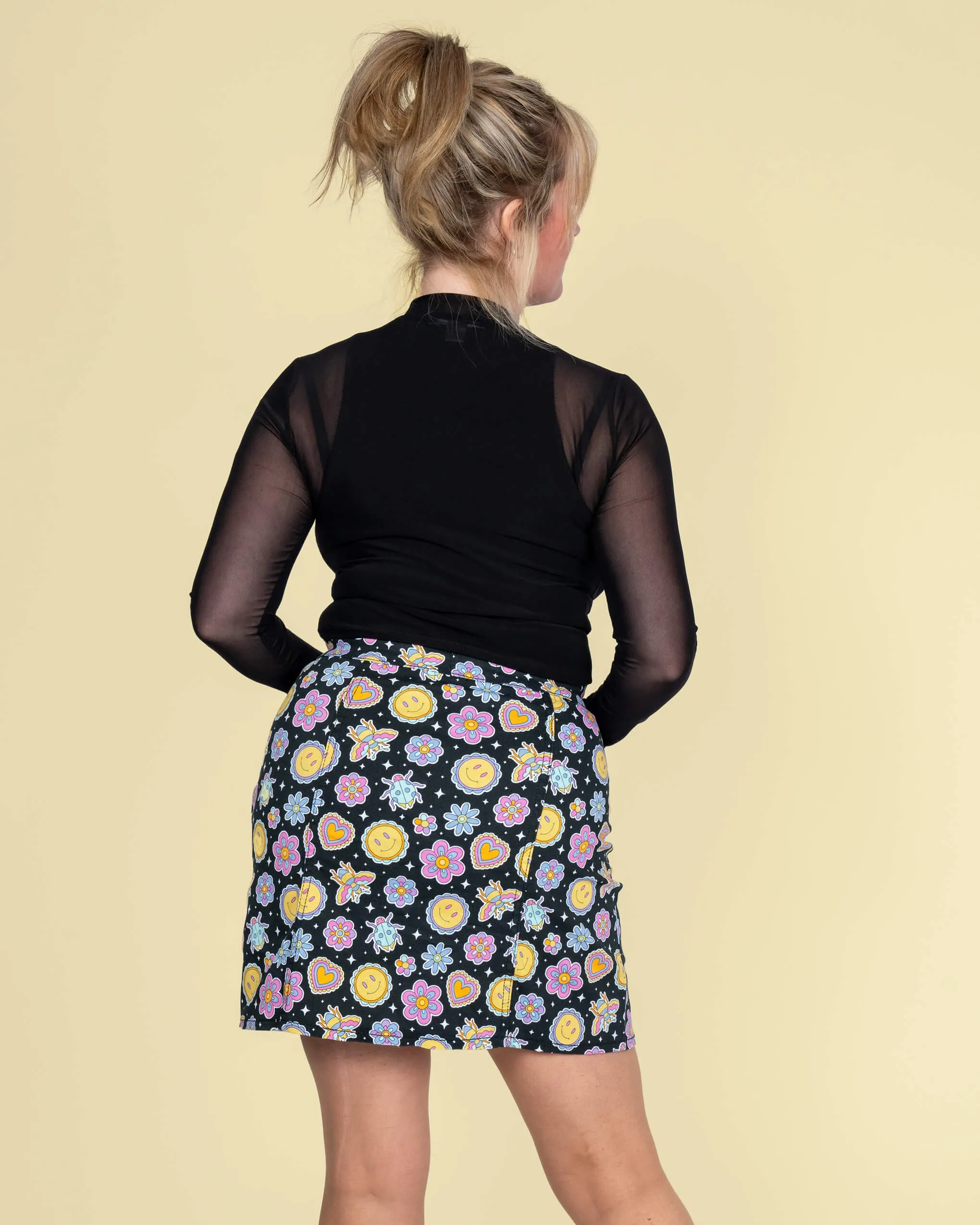 Bee Happy A Line Skirt