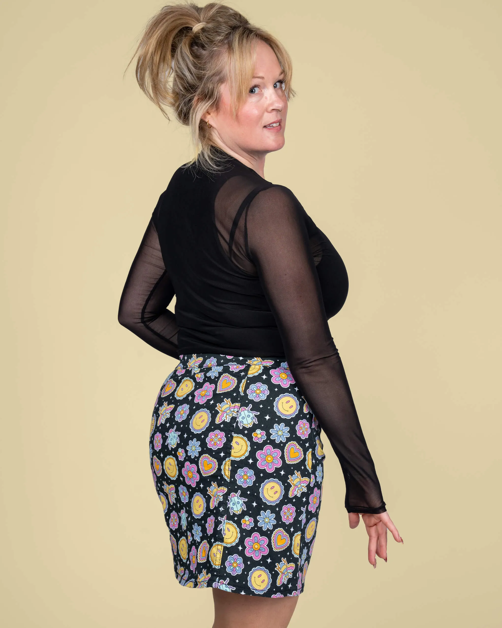 Bee Happy A Line Skirt