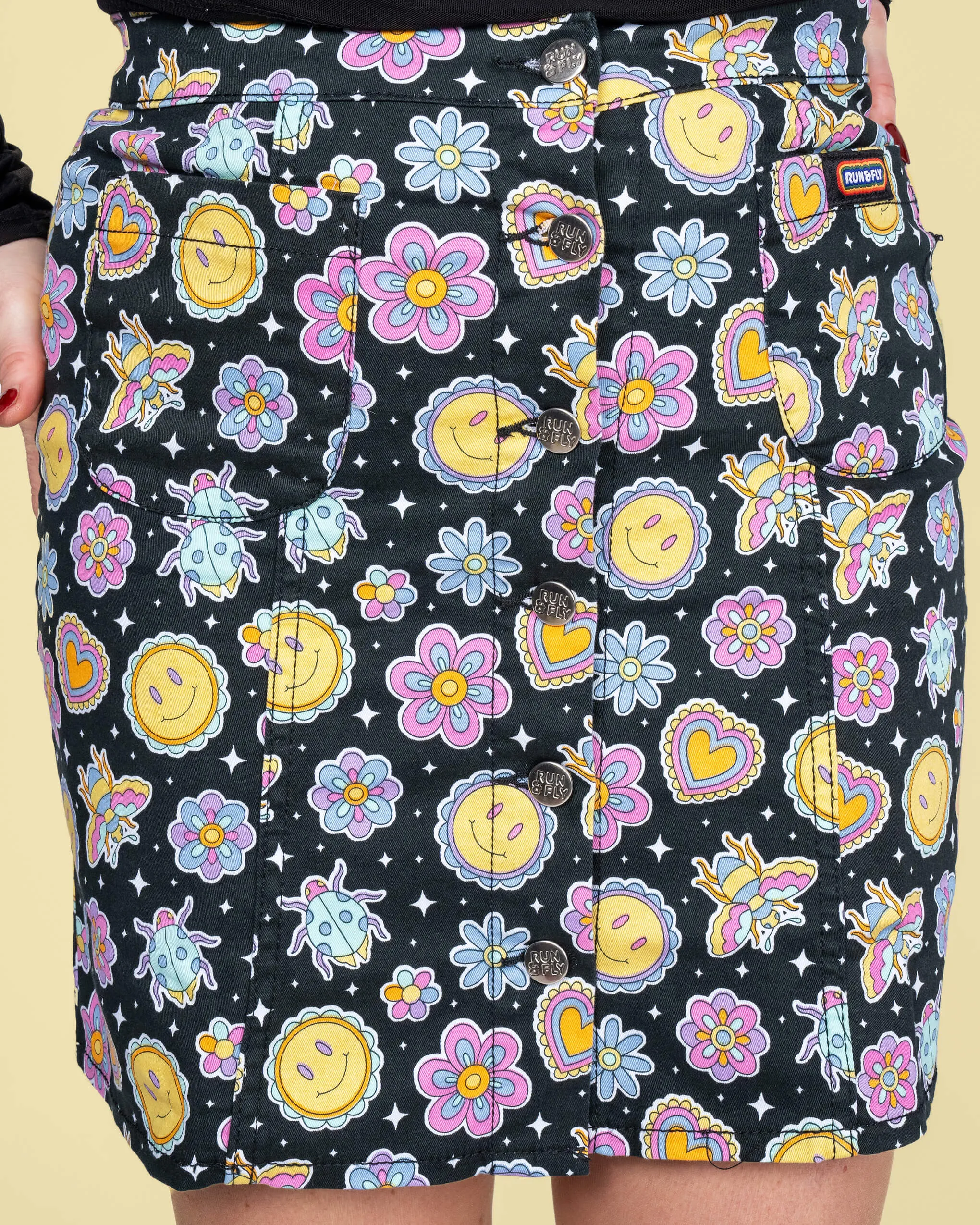 Bee Happy A Line Skirt