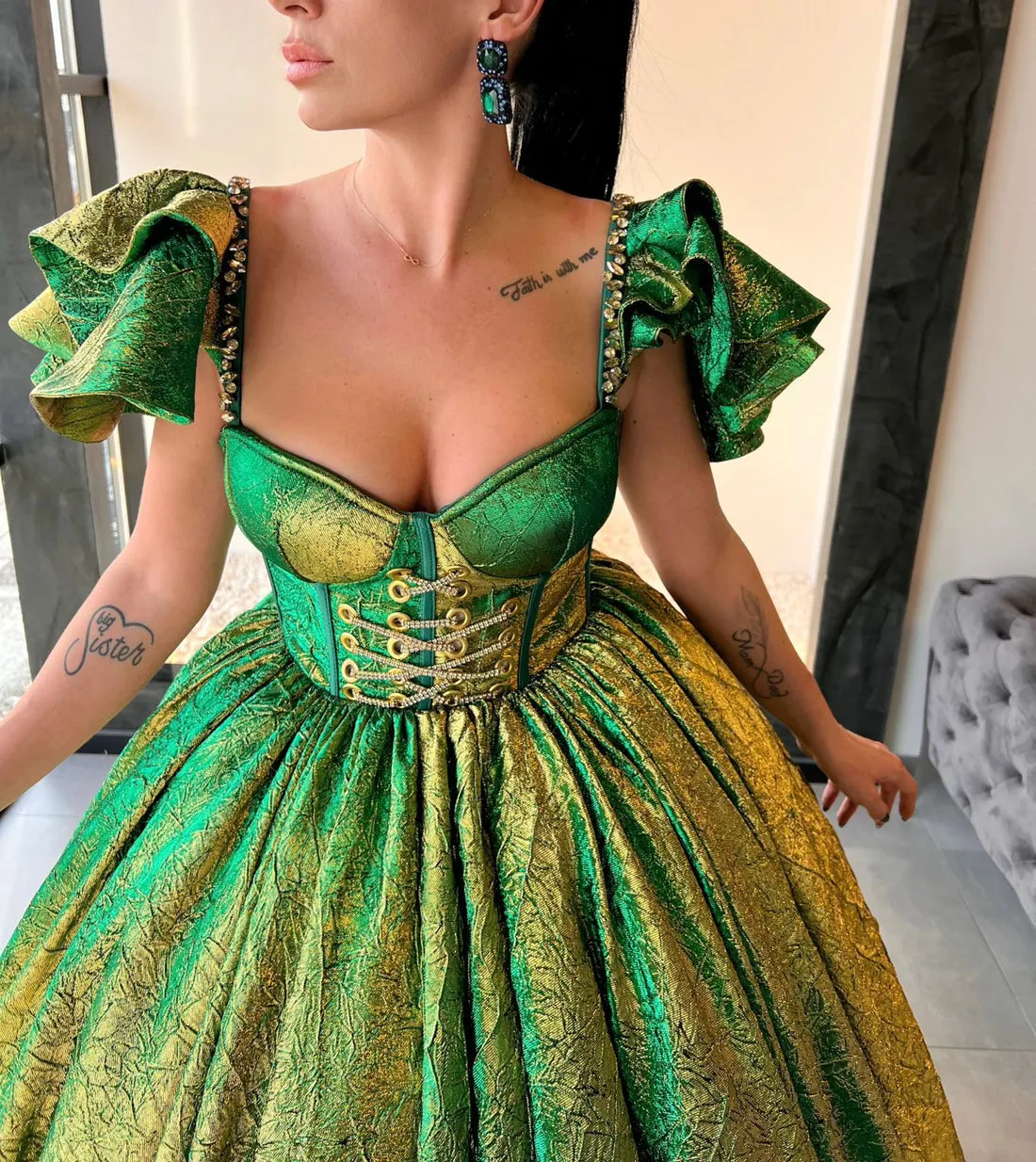 Bejeweled Evening Dress