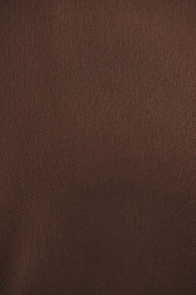 BHLDN Sophia maxi dress with square neckline, brown