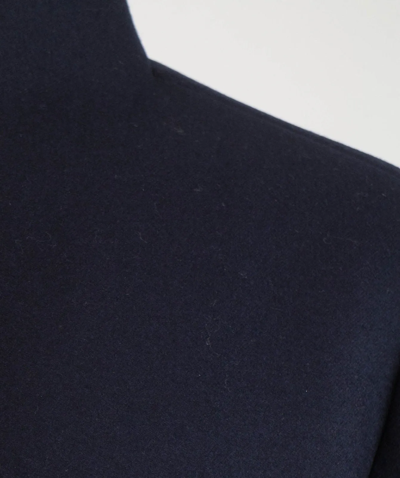 Blue Cashmere Blend Full Length Coat