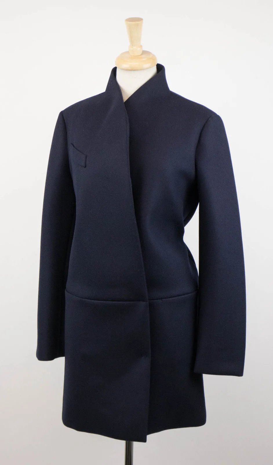 Blue Cashmere Blend Full Length Coat
