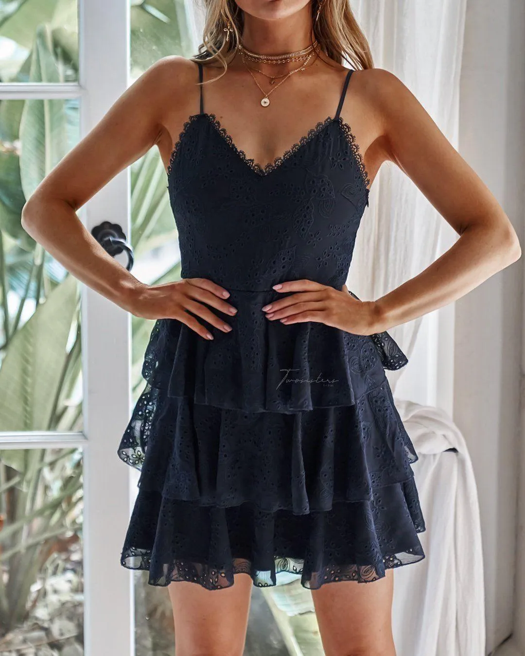 Bronte Dress - Navy