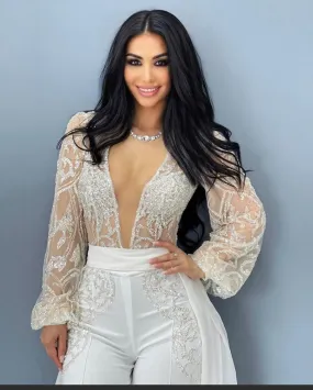 Daiva Luxury White Wedding Dress