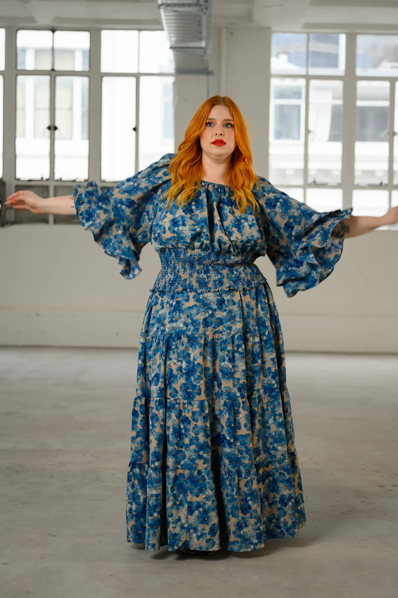 Delilah Skirt - Blue Floral