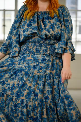 Delilah Skirt - Blue Floral