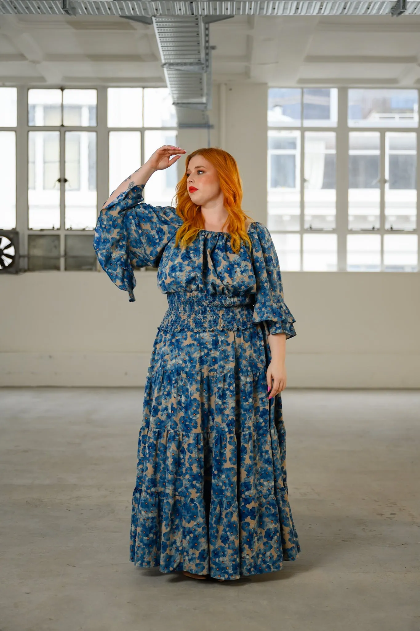 Delilah Skirt - Blue Floral