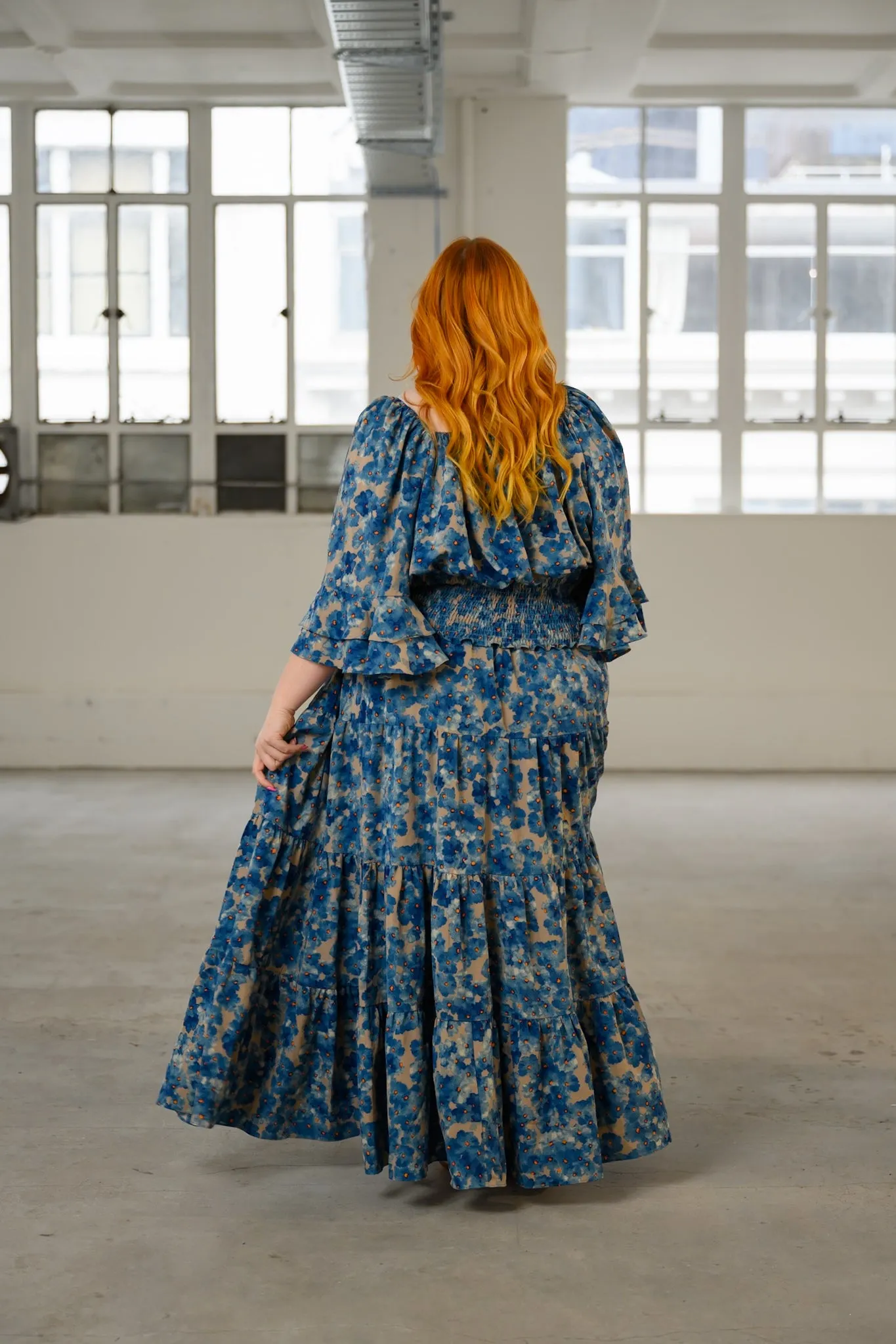 Delilah Skirt - Blue Floral