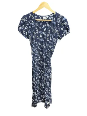 Dress Casual Midi By Gap In Floral Print, Size: S