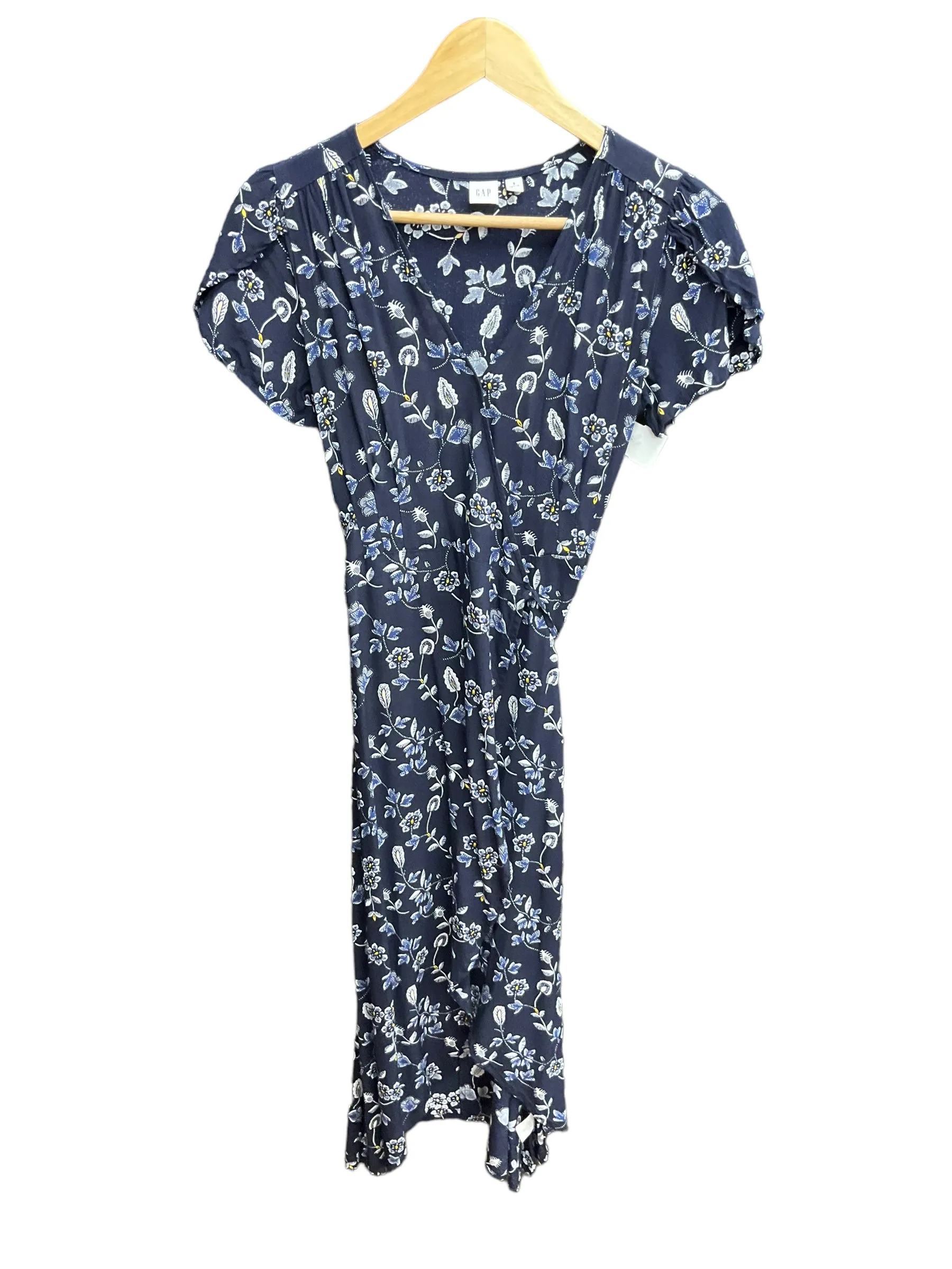 Dress Casual Midi By Gap In Floral Print, Size: S