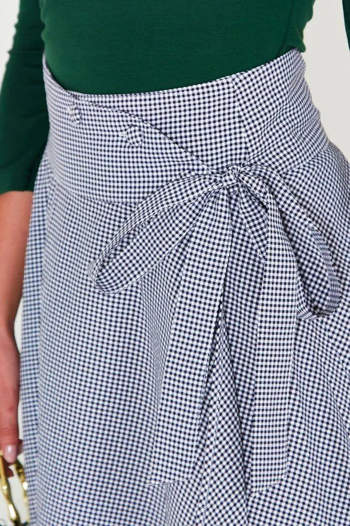 Elizabeth Curved Waist Bow Skirt