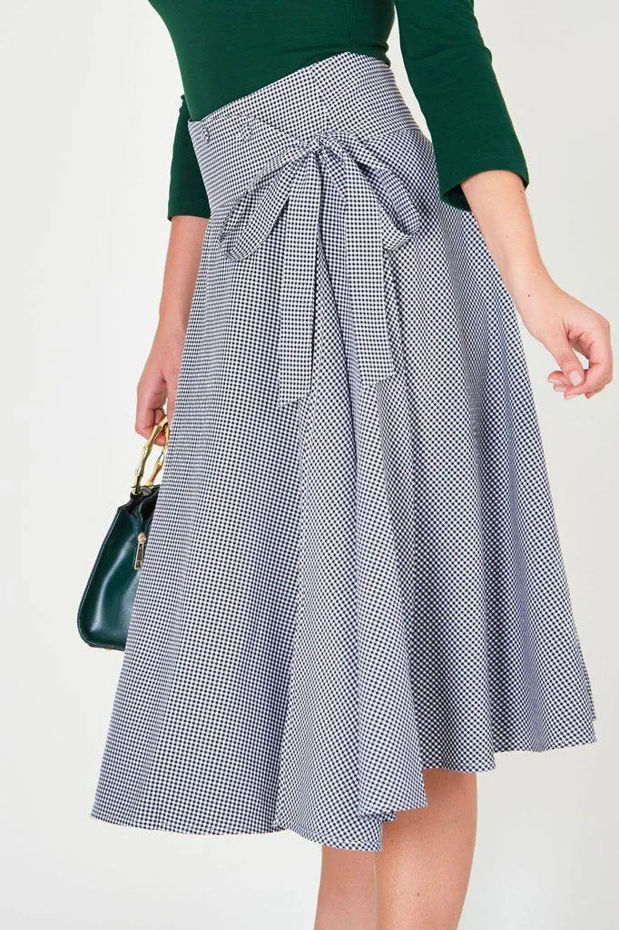 Elizabeth Curved Waist Bow Skirt
