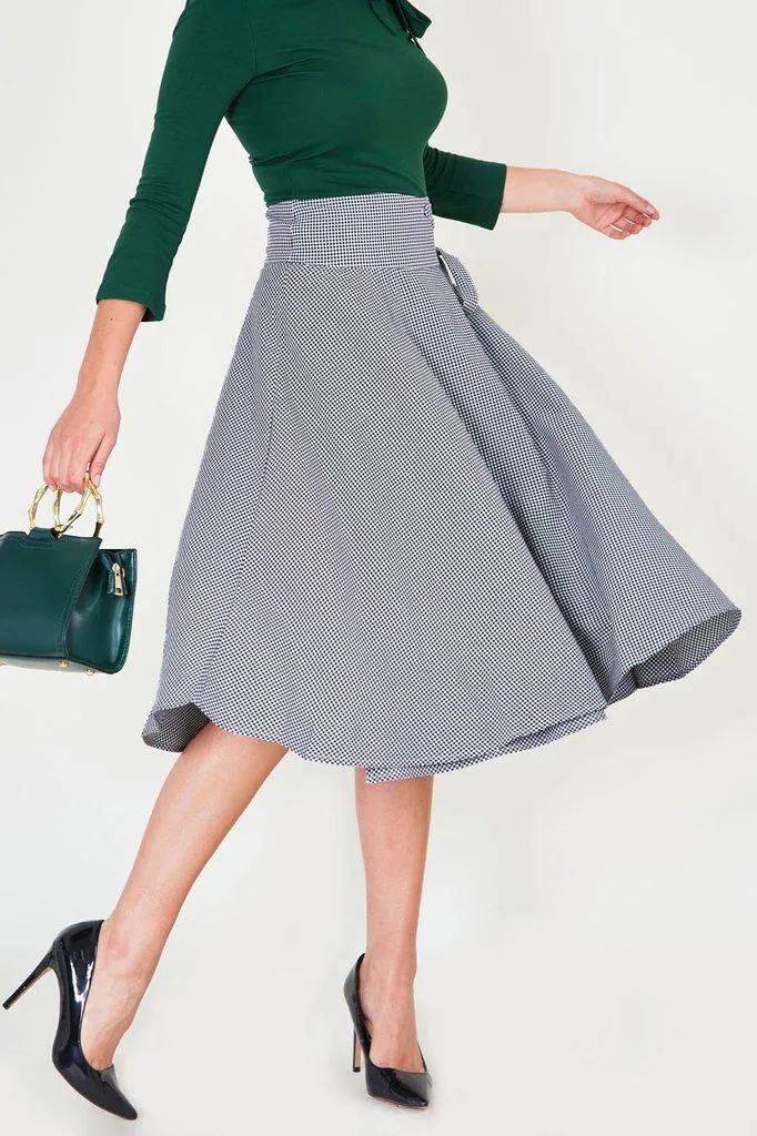Elizabeth Curved Waist Bow Skirt