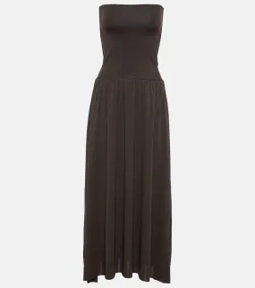 Eres Oda strapless jersey maxi dress