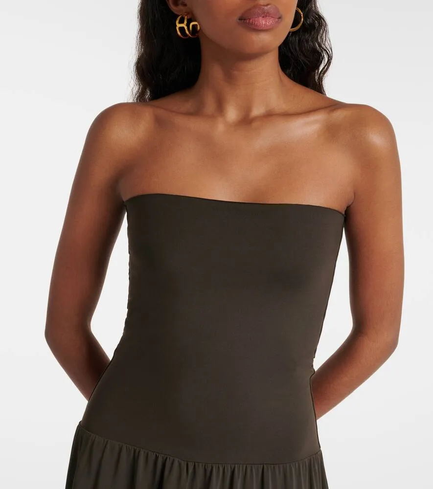 Eres Oda strapless jersey maxi dress