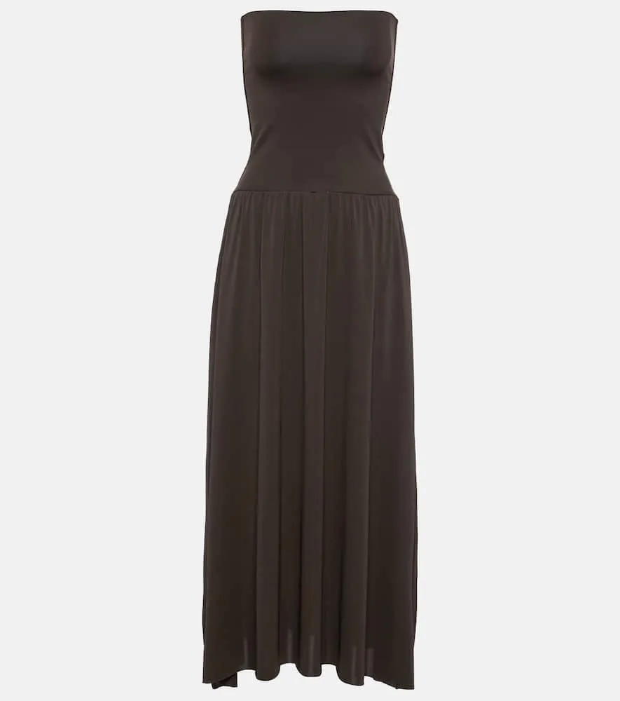 Eres Oda strapless jersey maxi dress