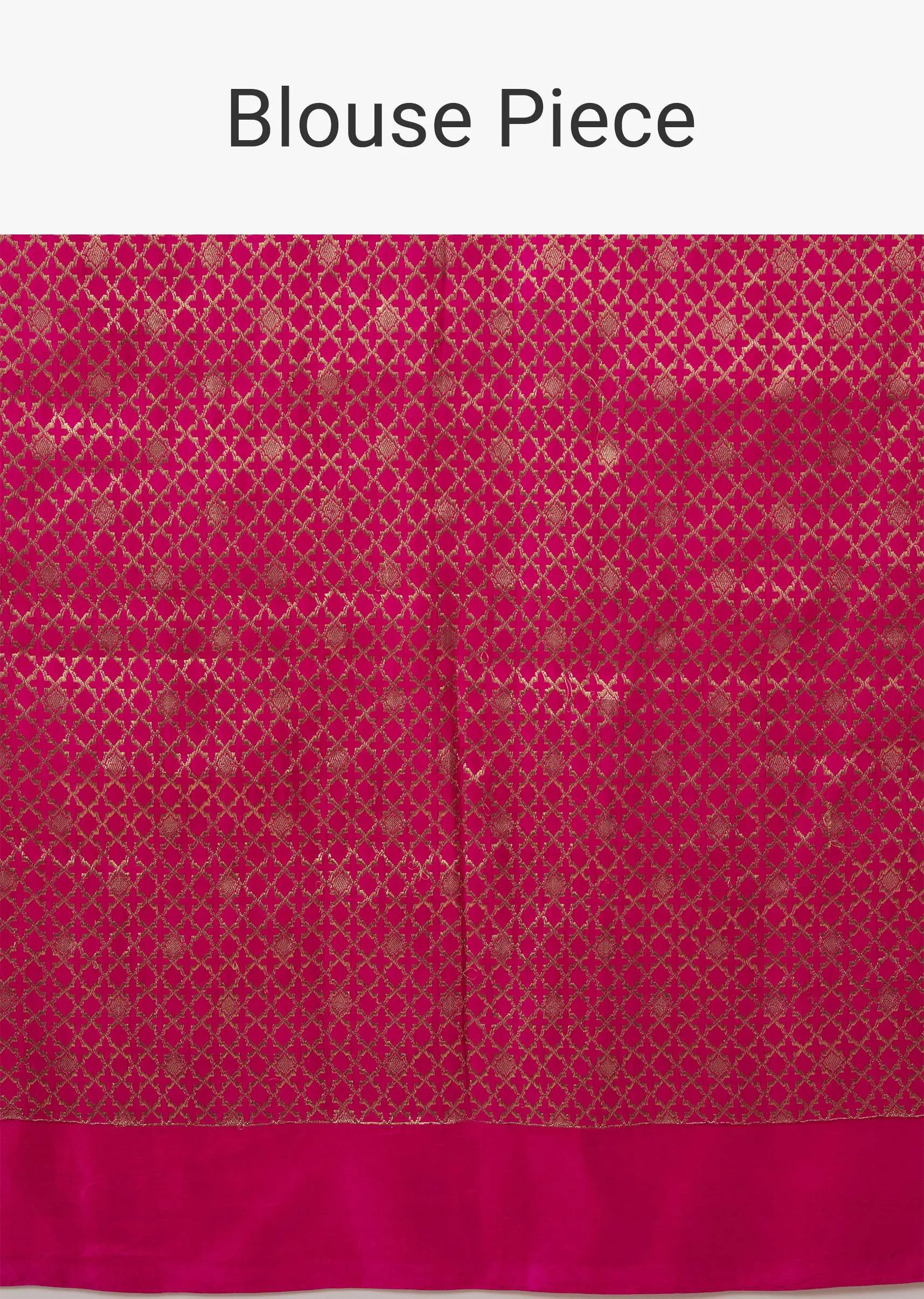 Fiery Red Printed Satin Saree With Dual Tone Stripes