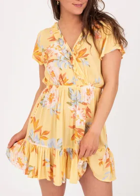 First Sight Floral Ruffle Dress
