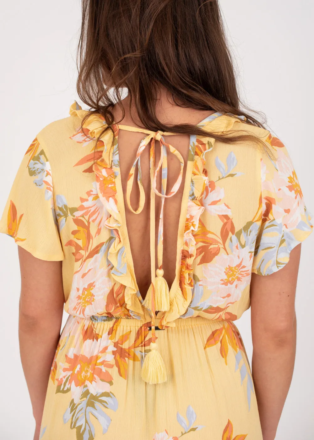 First Sight Floral Ruffle Dress
