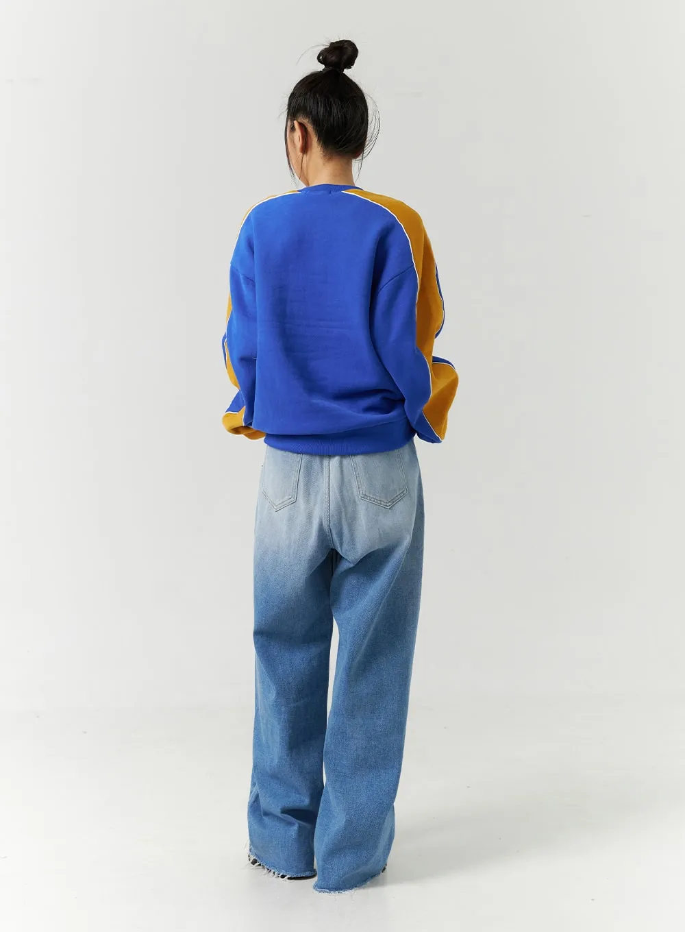 Full-Length Mid-Rise Wide Leg Jeans CD301