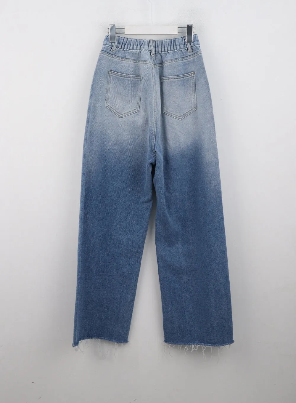 Full-Length Mid-Rise Wide Leg Jeans CD301