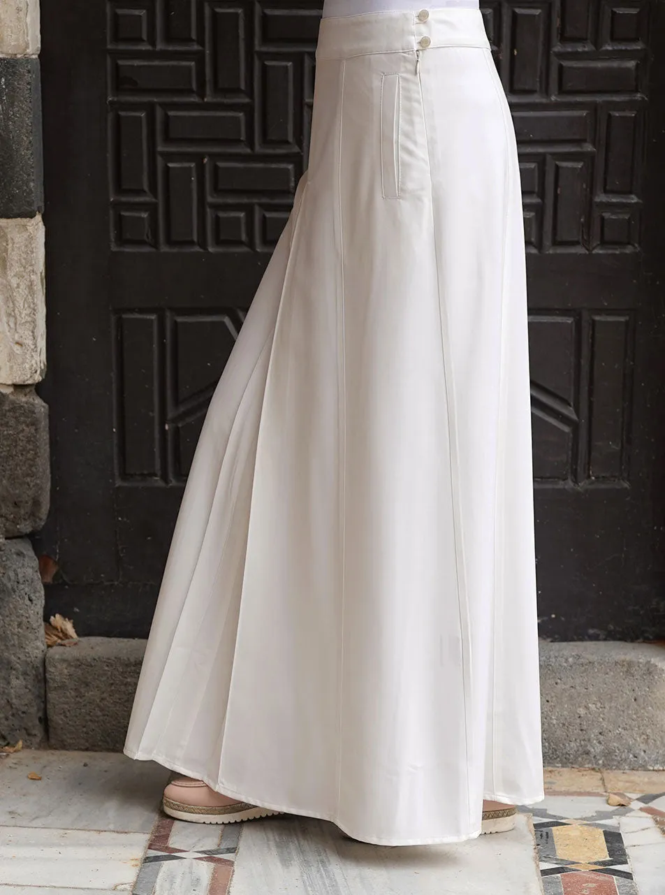 Inverted Front and Back Pleat Skirt