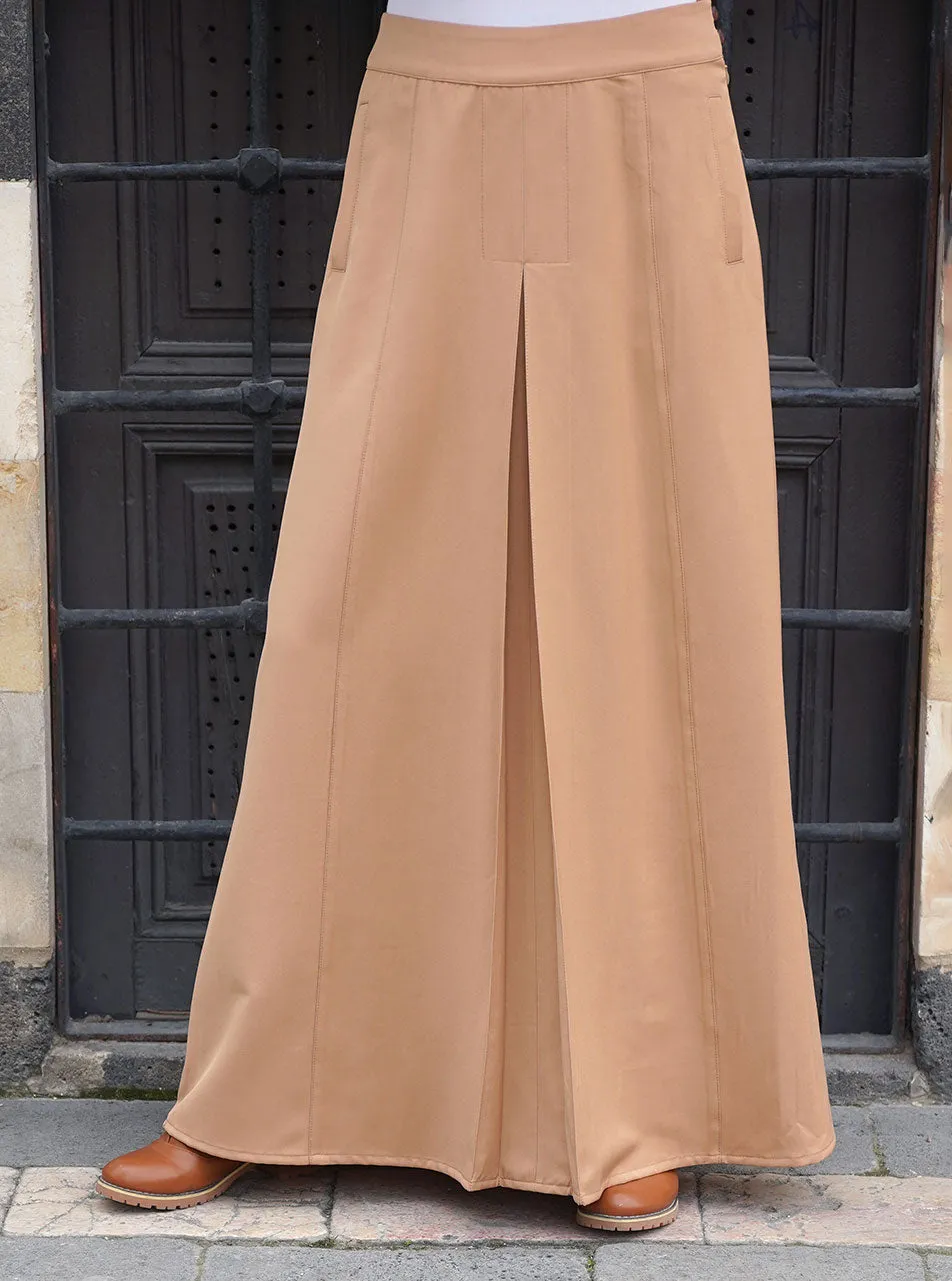 Inverted Front and Back Pleat Skirt