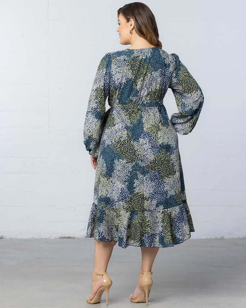 Julia Long Sleeve Wrap Dress