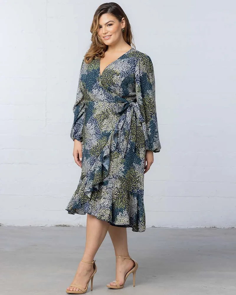 Julia Long Sleeve Wrap Dress