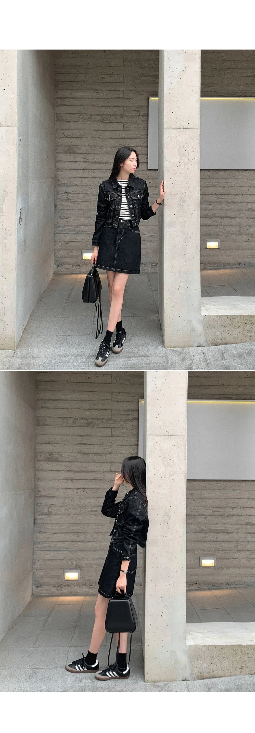 Nancy Denim Jacket Mini Skirt Set
