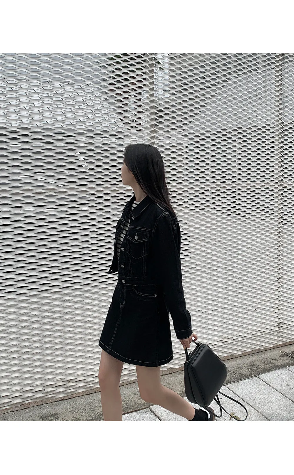 Nancy Denim Jacket Mini Skirt Set