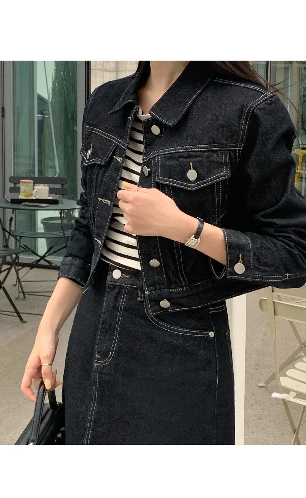Nancy Denim Jacket Mini Skirt Set