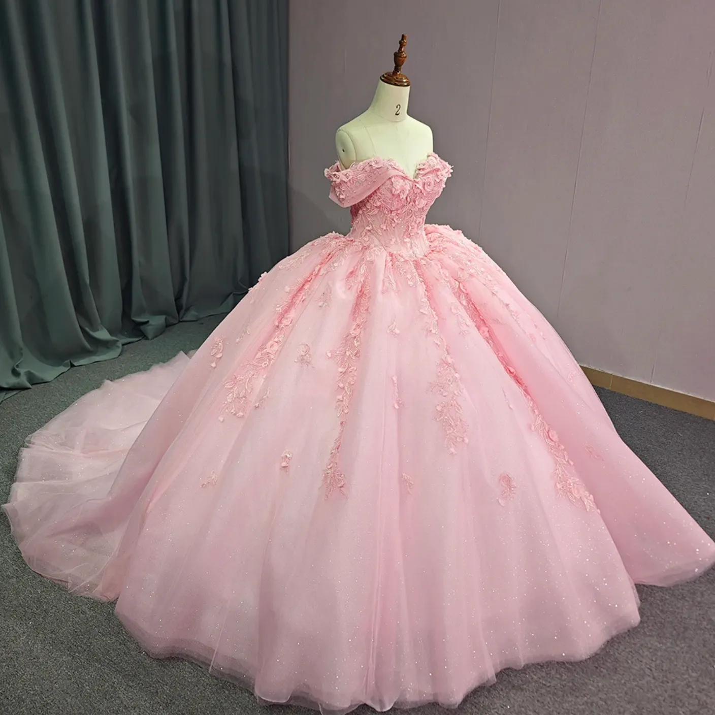 Pink Elegant Chic Evening Quinceañera Dress