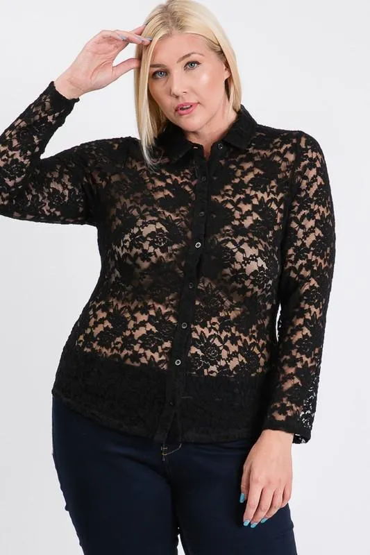 Pre-Order Lace Buttoned Blouse
