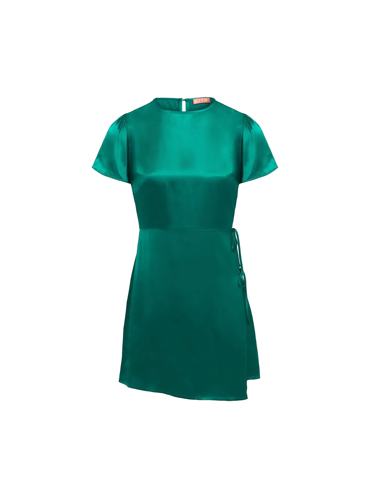 Riley Green Satin Mini Dress