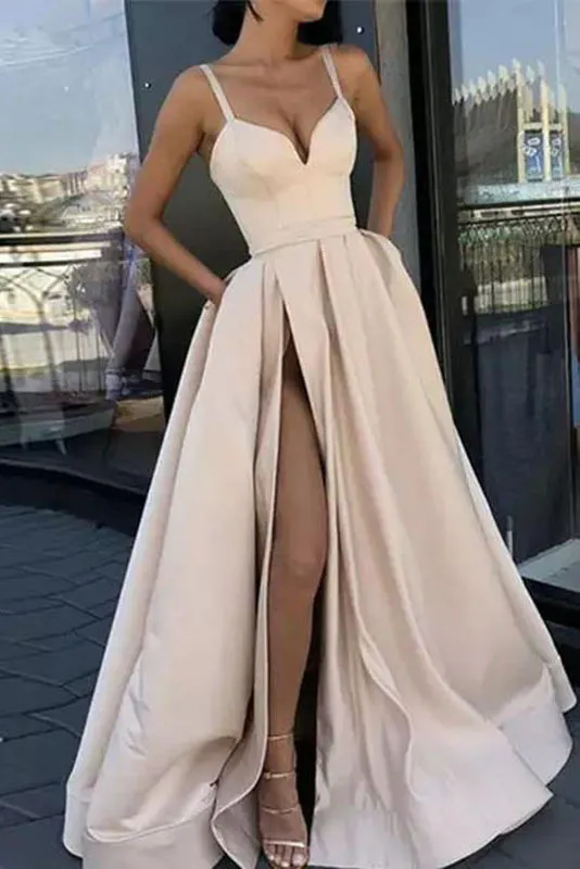 Sexy High Split Formal Gown Evening Dress