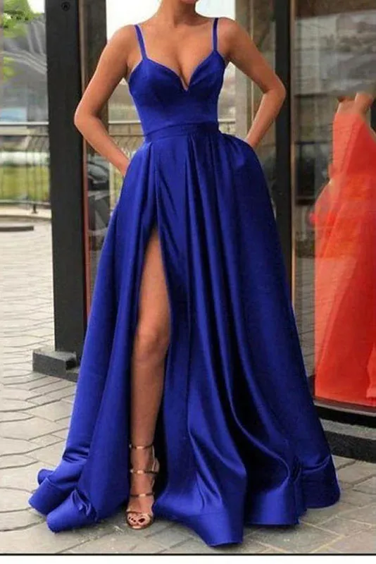 Sexy High Split Formal Gown Evening Dress