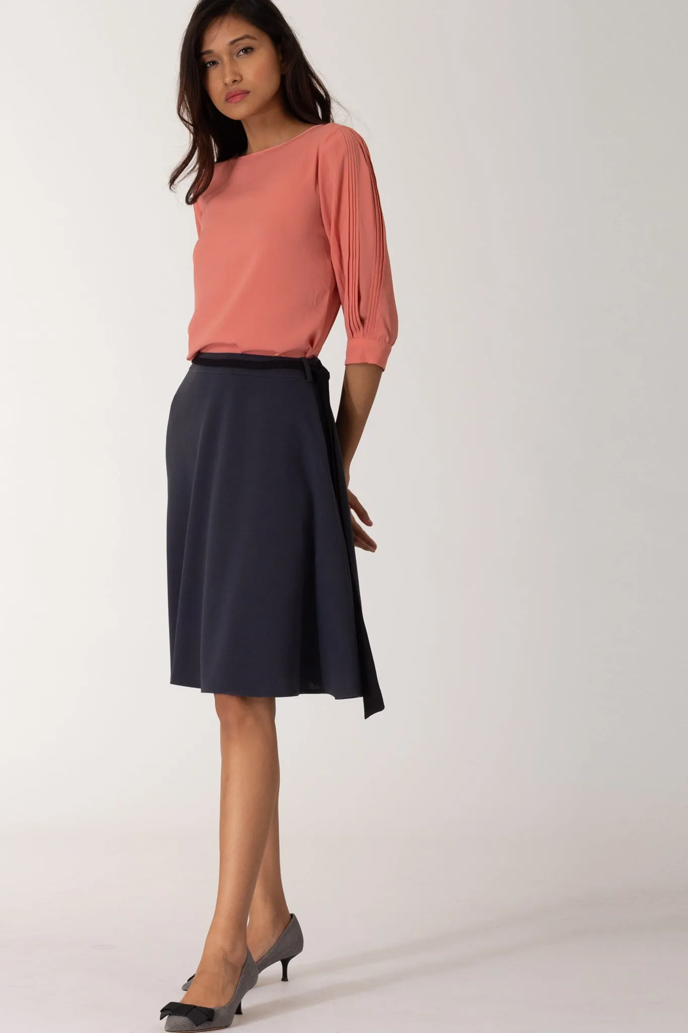 Skye Belted A line Skirt