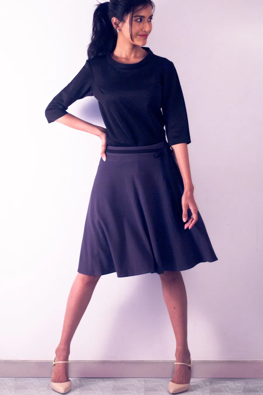 Skye Belted A line Skirt