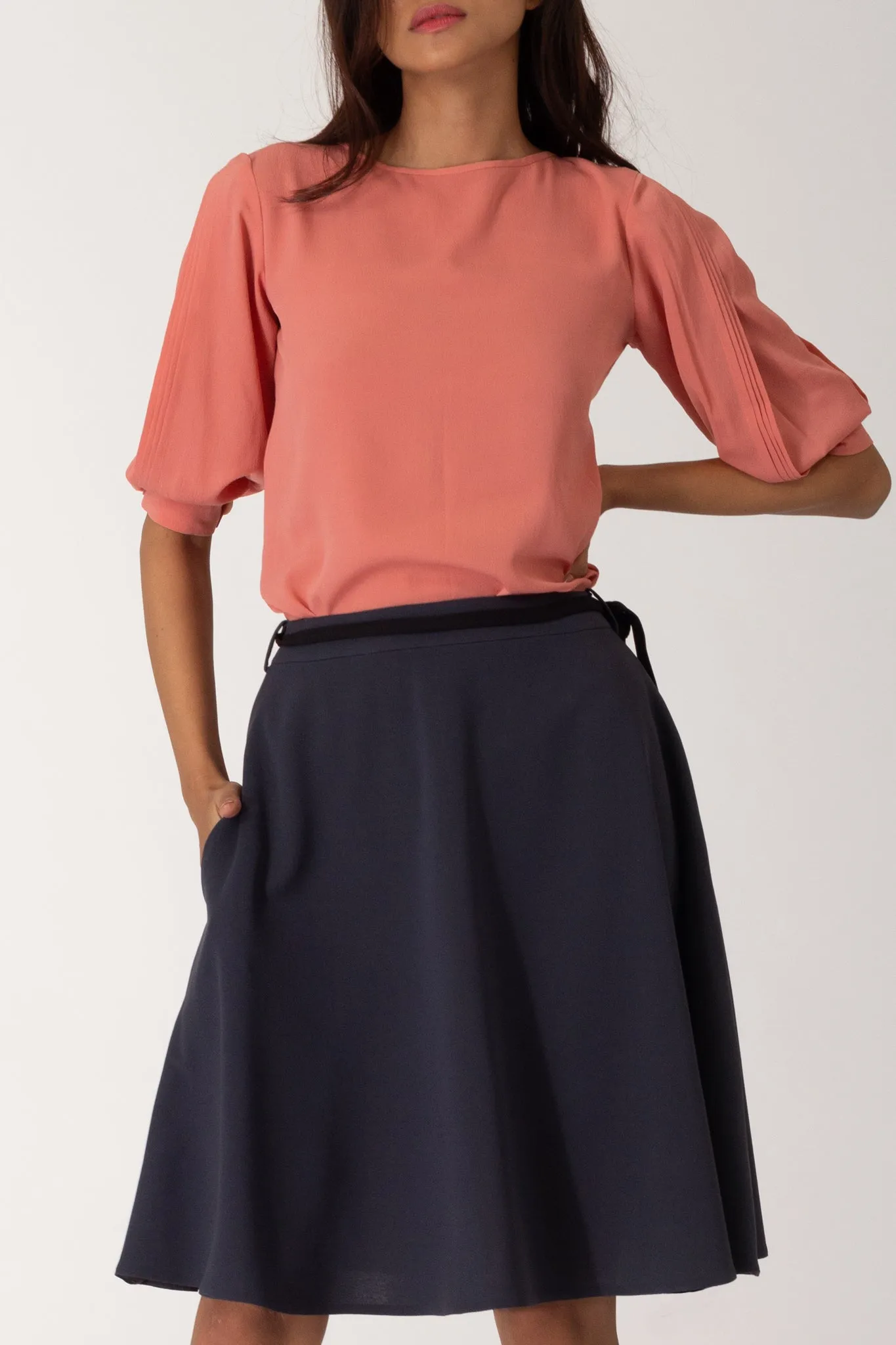Skye Belted A line Skirt