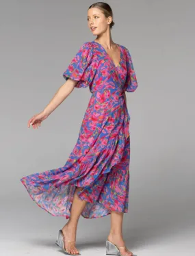 Take me out Wrap Mid Dress