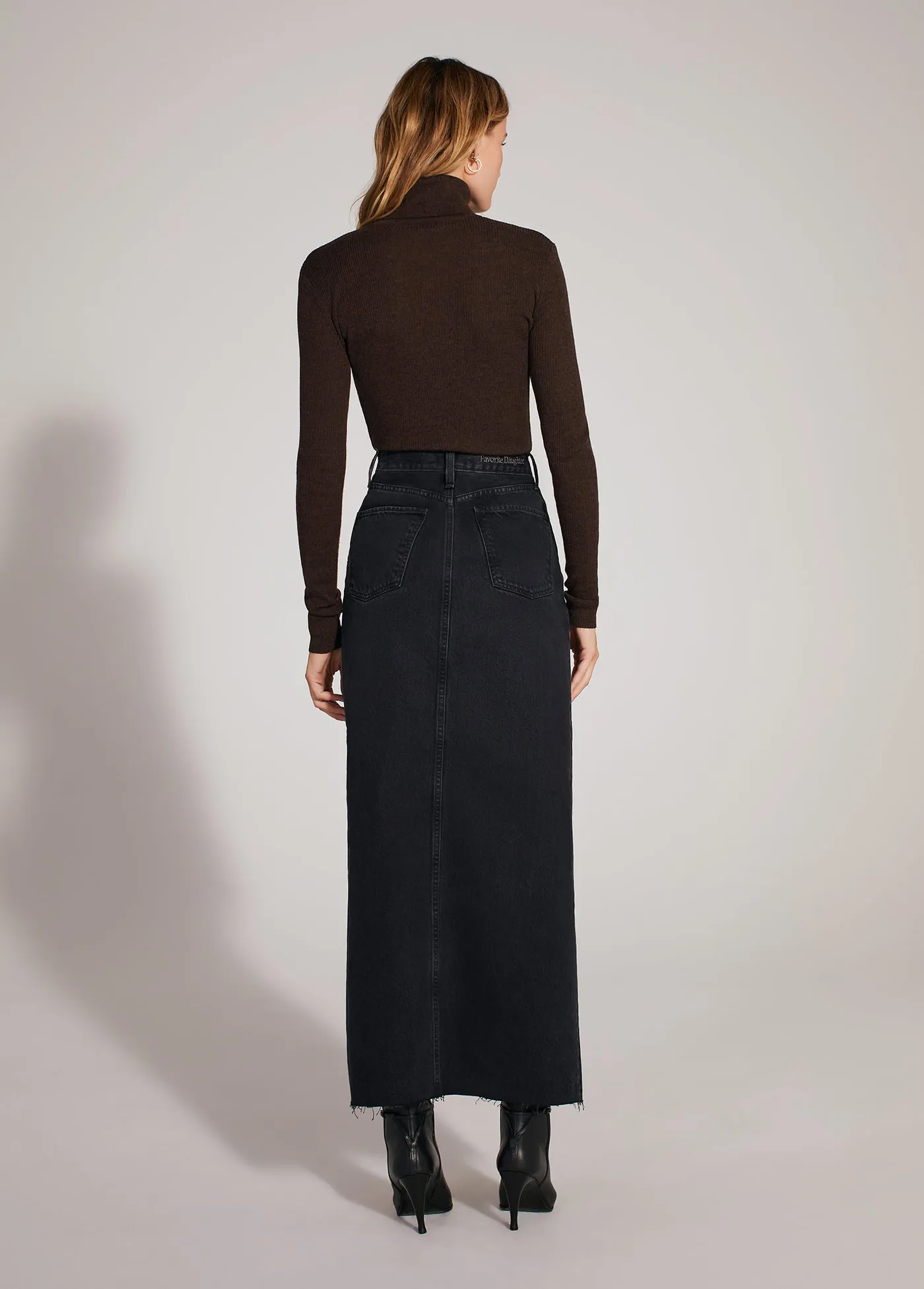 THE SADIE HIGH RISE MAXI A-LINE SKIRT