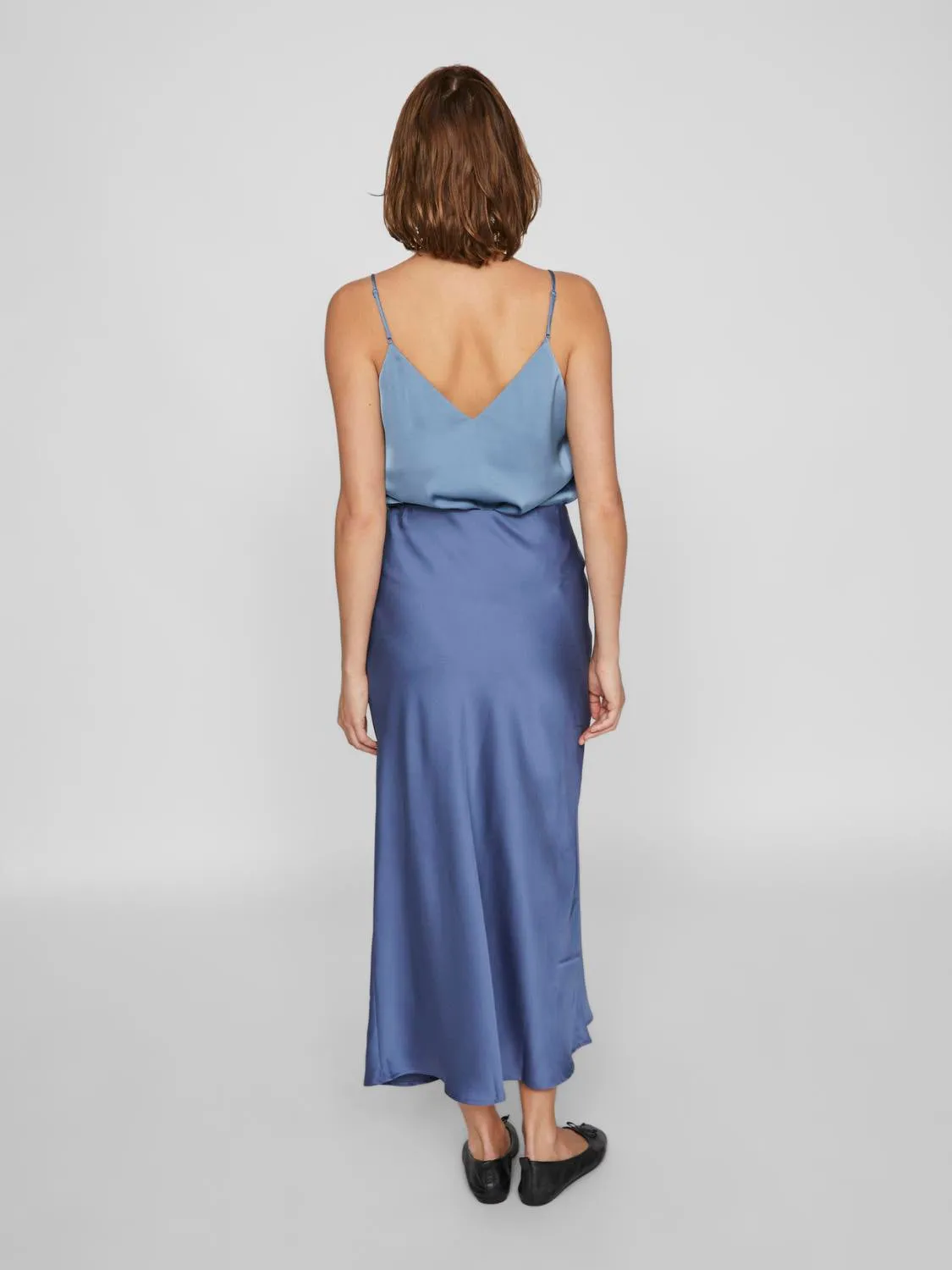 VIELLETTE Midi Skirt - Bijou Blue