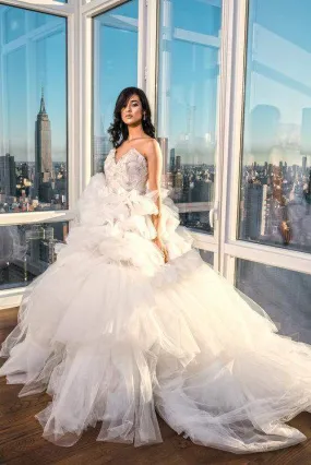 Wedding Gown With Puffy Skirt