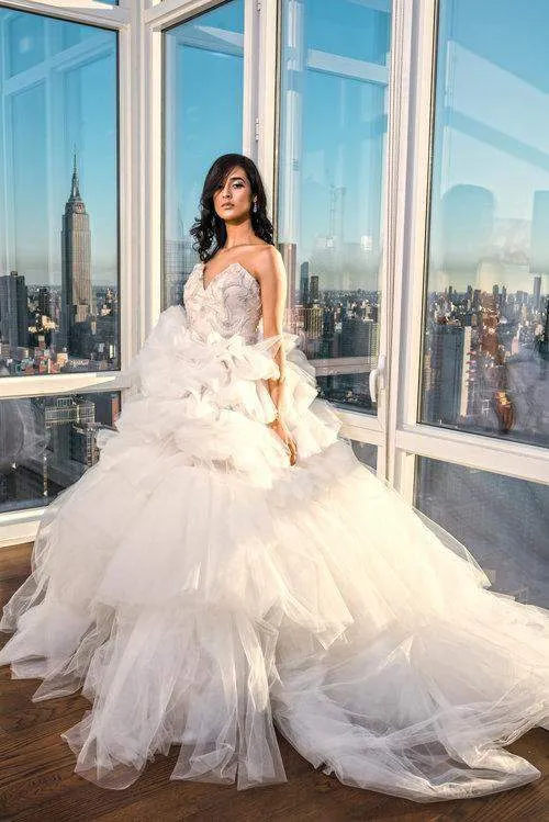 Wedding Gown With Puffy Skirt
